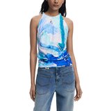 Desigual Majice brez rokavov REPRIS TS CRIS 25WWTKX5 Modra | Shoptok.si