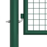  Vrtna mrežasta vrata od čelika 400x125 cm zelena | shoptok.hr
