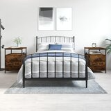 vidaXL Nočna omarica 2 kosa dimljeni hrast 44x45x60 cm inženirski les Cene