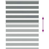 vidaXL Zavjesa zebra 115x150 cm širina tkanine 110,9 cm poliester | shoptok.hr