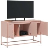 vidaXL TV omarica roza 100,5x39x60,5 cm jeklo | Shoptok.si