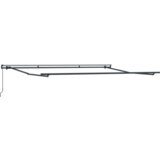 vidaXL ročna retraktibilna tenda črna 450x350 cm, nadomestna tkanina za tendo za okvir 4.5x3.5 m črna | Shoptok.si