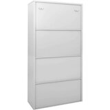 vidaXL uredski ormarić s kliznim vratima svjetlosivi 90x40x180cm čelik | shoptok.hr