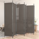 Sobna pregrada s 6 panela antracit 300 x 220 cm od tkanine | shoptok.hr