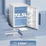Mini hladnjak s odjeljkom za zamrzavanje podesivi termostat mali hladnjak jedna vrata 72 5 L bijela | shoptok.hr