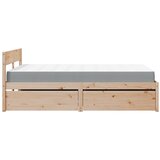  Krevet s ladicama i madracem 120 x 200 cm od masivne borovine | shoptok.hr