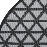 Vanjski tepih ARAKIL crni Ø 160 cm PP | shoptok.hr