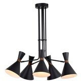 Light & Living mat črna viseča svetilka s kovinskim senčilom ø 86,5 cm hoodies – | Shoptok.si