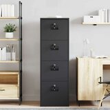 Kabinet za datoteke s ladicama Crna 44 x 50 x 106.5 cm | shoptok.hr