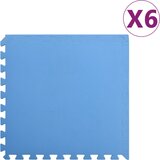vidaXL Talne podloge 6 kosov 2,16 ㎡ EVA pena modre barve | Shoptok.si