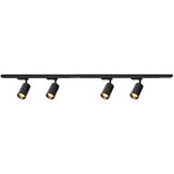  Reflektor za šinski sistem PIPE 4xGU10/10W/230V, crna | Eponuda.com