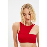 Trendyol Red Halter Neck Bikini Top Cene
