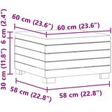  Vrtnarski puf Masiven les akacije Rjava, (5000271460) | Shoptok.si