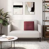  Jastuk za leđa Vinska crvena 50 x 19 x 45 cm tkanina | shoptok.hr