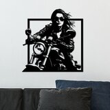 Wallity zidna dekoracija rider, 52 x 54 cm, crna | ePonuda.com