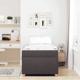  Konstrukcija postelje z vzmetnico Temno rjava 80 x 200 cm blago, (5000069798) | Shoptok.si