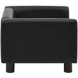 vidaXL Pasji kavč črn 60x43x30 cm iz pliša in umetnega usnja, (20655051) | Shoptok.si