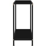  Konzolni stol crni 60 x 35 x 75 cm od kaljenog stakla | shoptok.hr