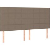 vidaXL Krevet s oprugama i madracem smeđesivi 200x200 cm od tkanine | shoptok.hr