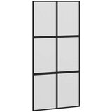 vidaXL Drsna vrata z opremo 102,5x205 cm kaljeno steklo in aluminij | Shoptok.si