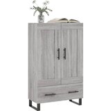  Visoka komoda siva boja hrasta 69,5x31x115 cm konstruirano drvo | shoptok.hr