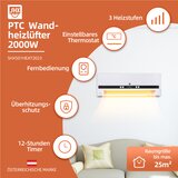 SHX Stenski ventilatorski grelnik SHX, 2000 W | Shoptok.si
