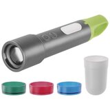  Ročna LED svetilka, 600 lm, 1 200 mAh, kovinska | Shoptok.si