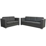  Dvodijelni set sofa od tkanina tamnosivi | shoptok.hr
