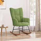  Stolica za ljuljanje svjetlozelena baršunasta | shoptok.hr