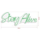 WALLXPERT dekorativna plastična led rasveta stay alive green | ePonuda.com
