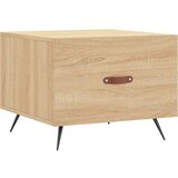 Maison Chic Klubska mizica - kavna mizica - Nizka mizica sonoma hrast 50x50x40 cm inženirski les, (21752833) Cene