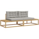  Set vanjskih sofa Bijela 230,5 x 83 x 73 cm Poliester | shoptok.hr