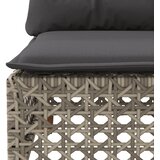  11-dijelni set vrtnih sofa od poliratana s jastucima sivi | shoptok.hr