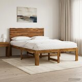  Krevetni okvir s uzglavljem ROSTOCK Prirodna 135 x 190 cm | shoptok.hr