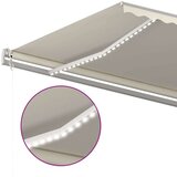 vidaXL Avtomatska tenda LED + senzor 600x350 cm krem | Shoptok.si