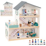 Tooky Toy Tooky velika drvena kućica za lutke + fsc figure | shoptok.hr