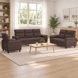 Set sofe 3 pcs Tamno smeđa Tkanina | shoptok.hr