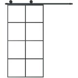  Klizna vrata s priborom 102 5x205 cm od stakla ESG i aluminija | shoptok.hr