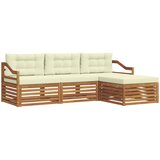  Set vanjskih sofa Prirodna i krem 245,5 x 162,5 x 73 cm | Eponuda.com