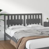  Uzglavlje za krevet sivo 155,5 x 4 x 100 cm od masivne borovine | shoptok.hr