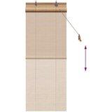 Rolo zavjesa Smeđa 40 x 160 cm Bambus | shoptok.hr