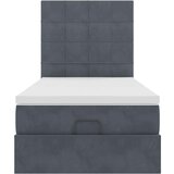 vidaXL Okvir kreveta s madracima tamnosivi 90x190cm baršunasti | shoptok.hr