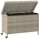  Vrtna kutija za pohranu s kotačima svijetlo siva 110x55x73 cm | Eponuda.com