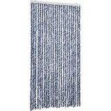 Furnova Zavesa proti mrčesu modra in bela 100x200 cm šenilja, (21918367) | Shoptok.si