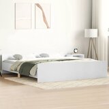  Okvir kreveta s uzglavljem i podnožjem bijeli 200 x 200 cm | shoptok.hr
