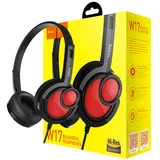 slušalice sa mikrofonom, 3.5 mm, dužina kabela 1.5 met, crna - W17 delightful headphones mic bk