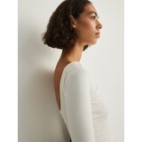 Reserved - Strukirani top - bijela | shoptok.hr