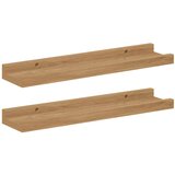  Polica na zidu 2 pcs Smeđa 40 x 9 x 3 cm Konstruirano drvo | shoptok.hr