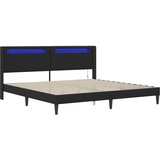  Krevetna konstrukcija Crna 200 x 200 cm Umjetna koža | shoptok.hr