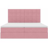  s od storage s uzglavljem Ružičasta 180 x 200 cm Baršun | shoptok.hr